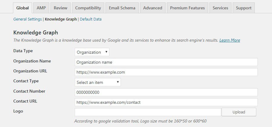Scheme & Structured Data for WP - Settings Setup