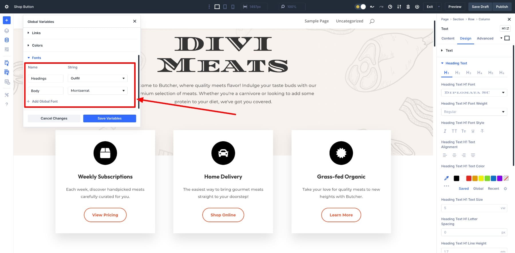 saving global fonts