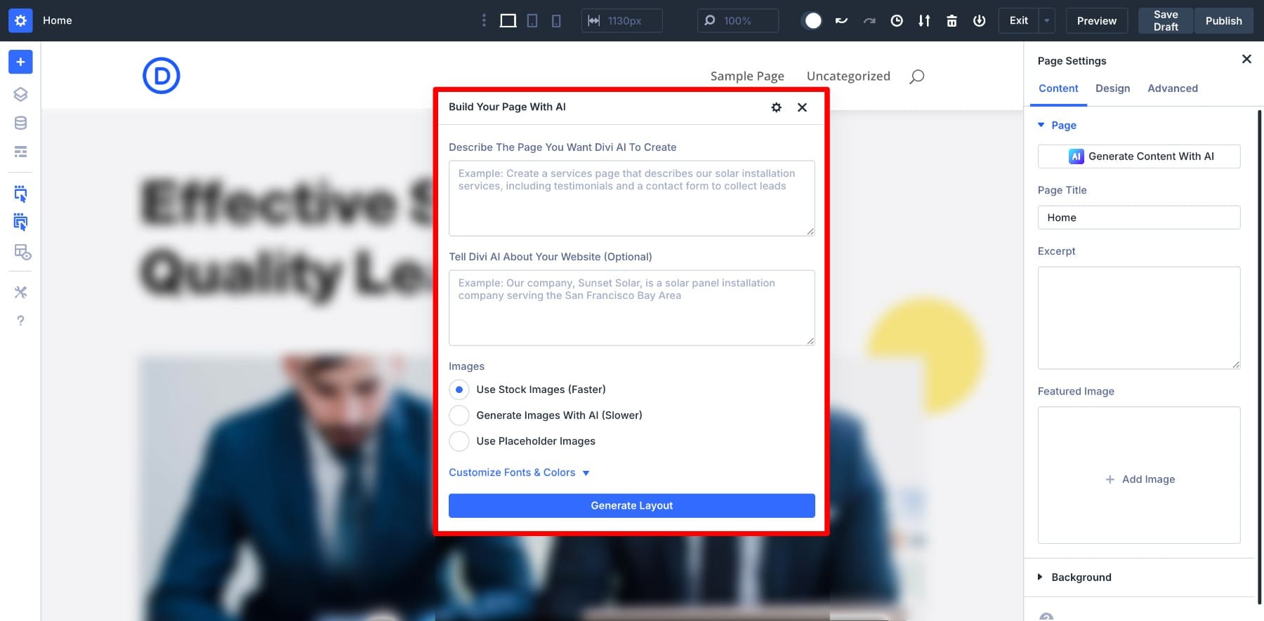 build with divi ai in divi 5