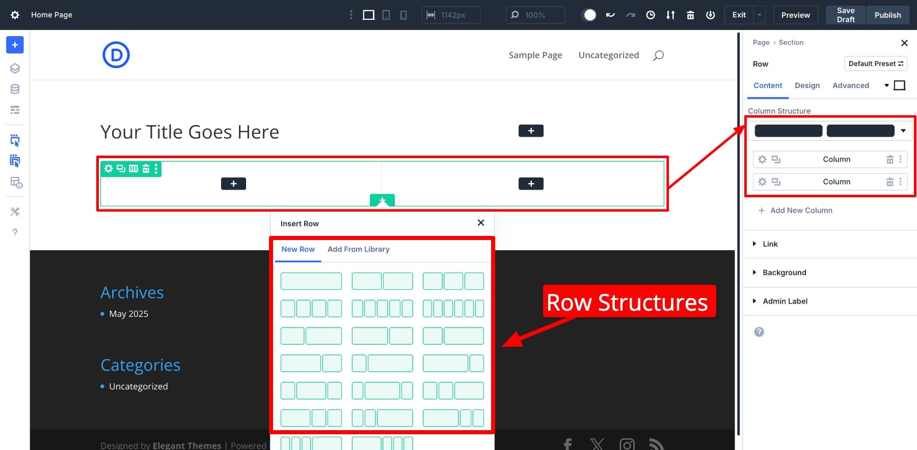 row structures