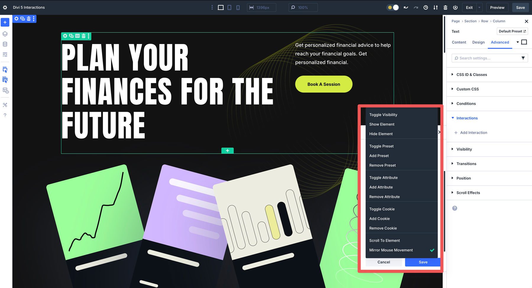 Divi 5 Interactions