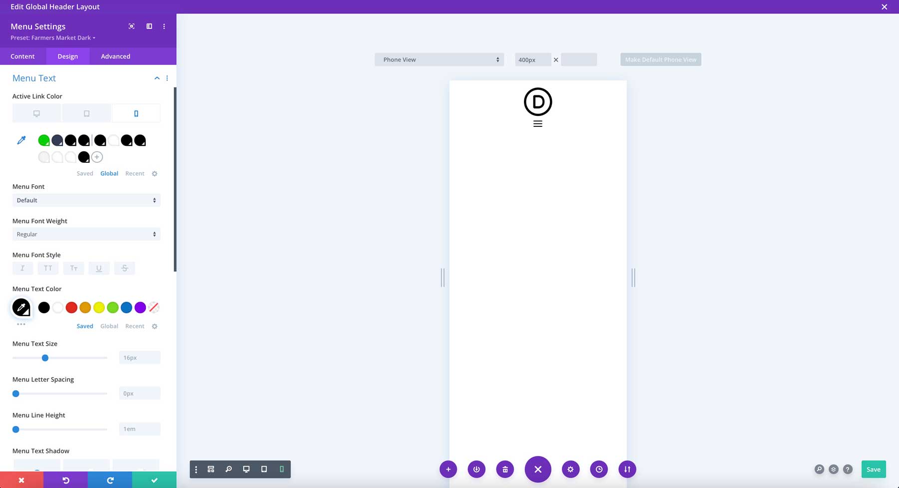 farmers market starter site for Divi