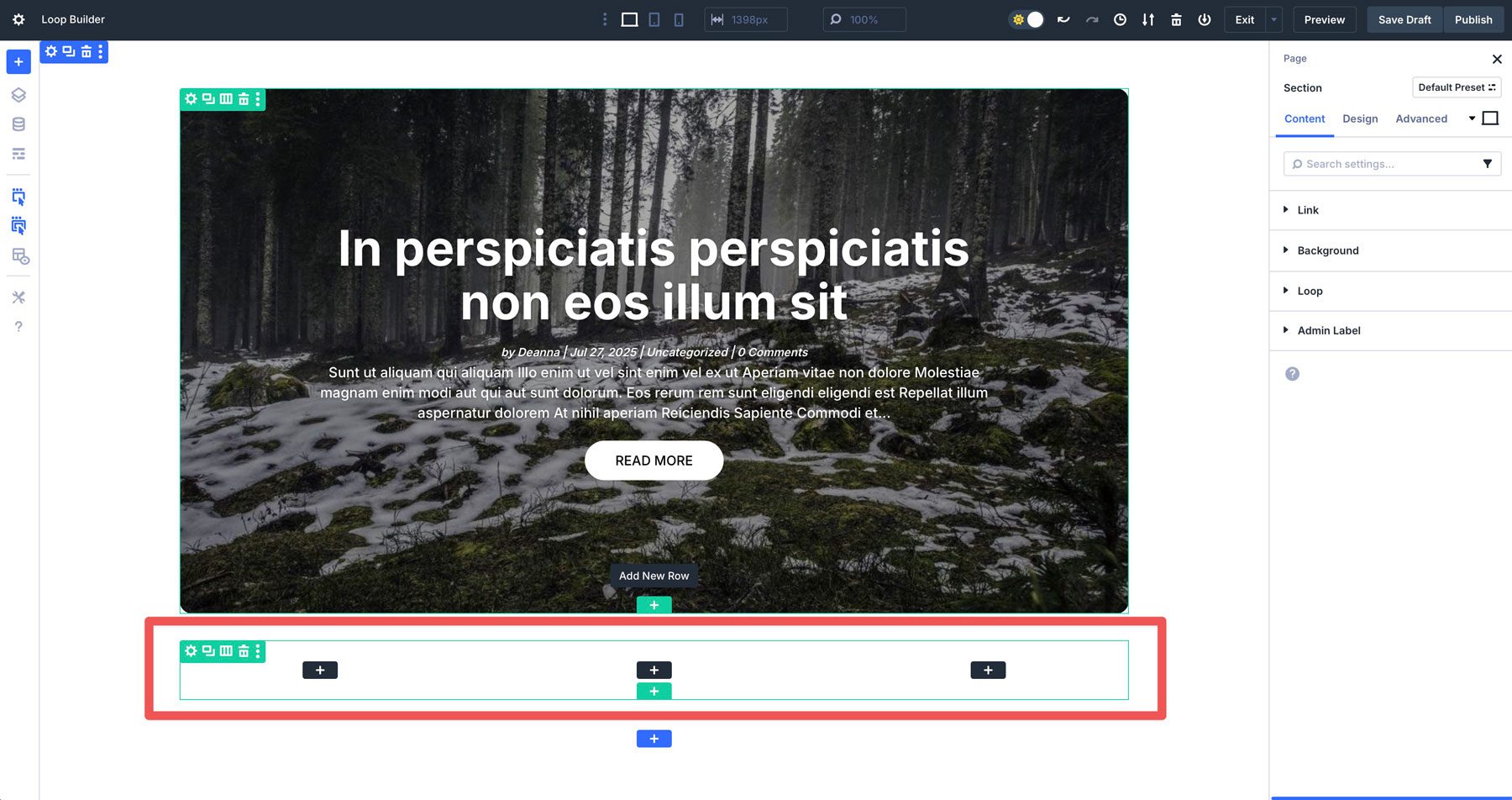 Divi 5 Loop Builder