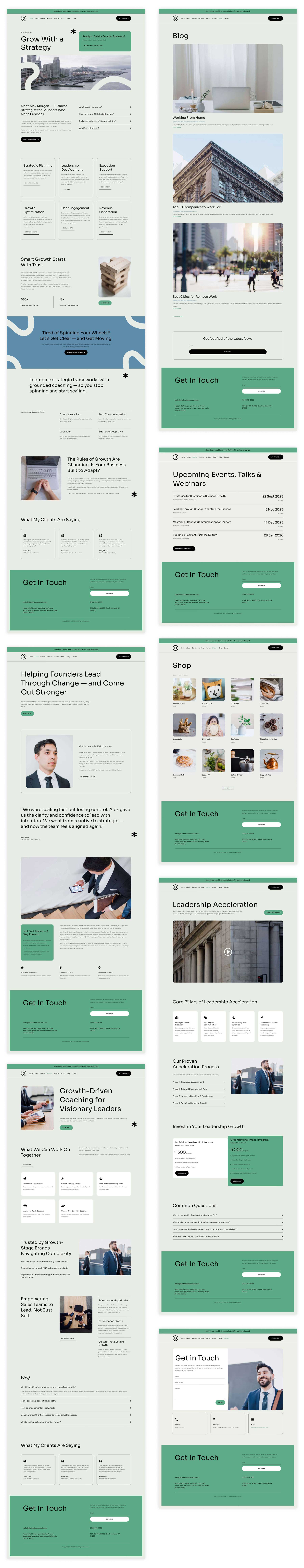 Business Coaching starter site for Divi