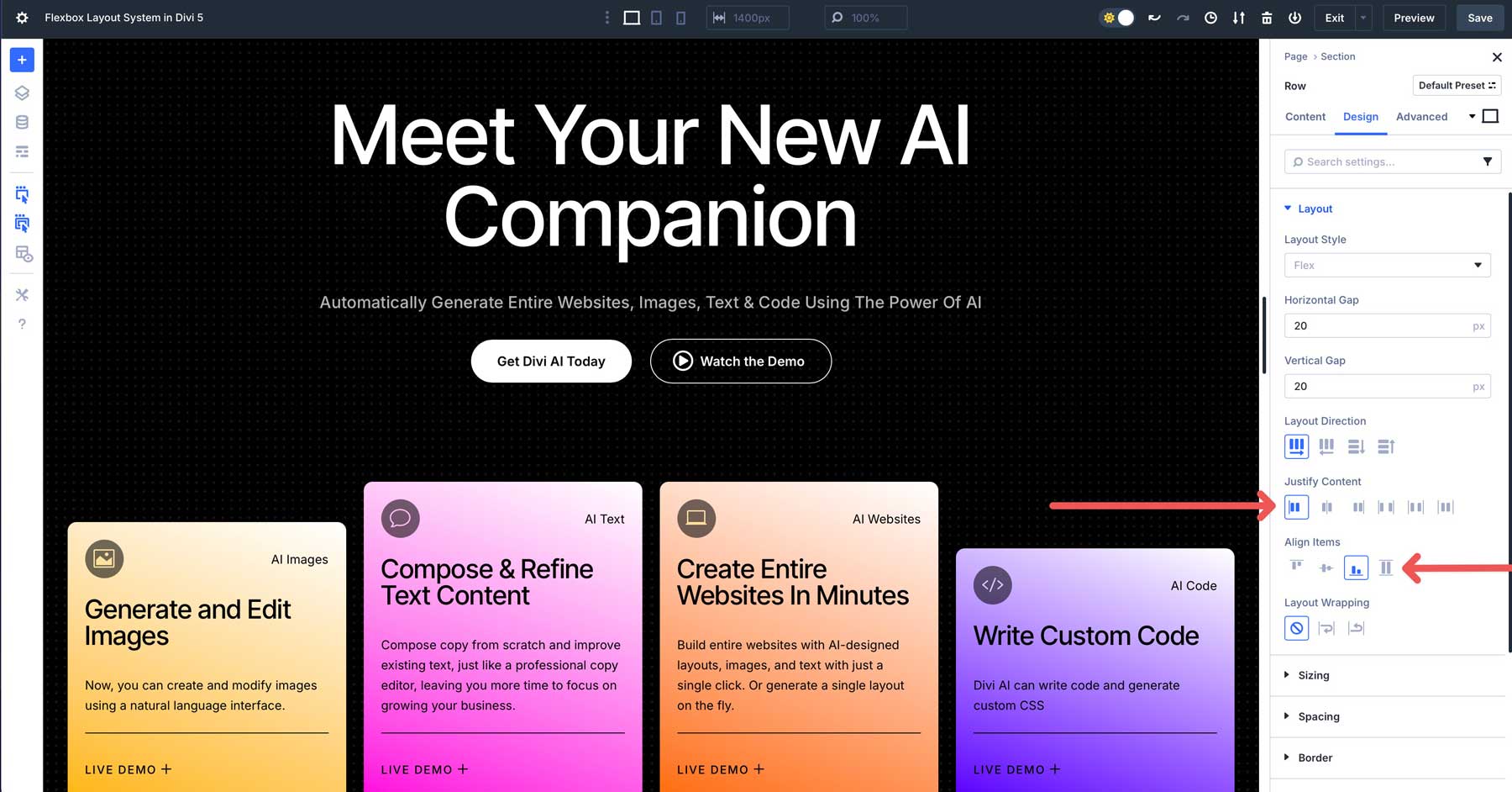 Flexbox in Divi 5