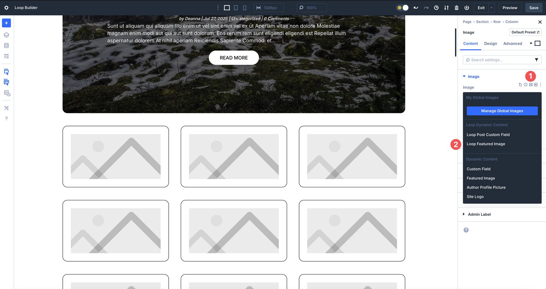 Divi 5 Loop Builder