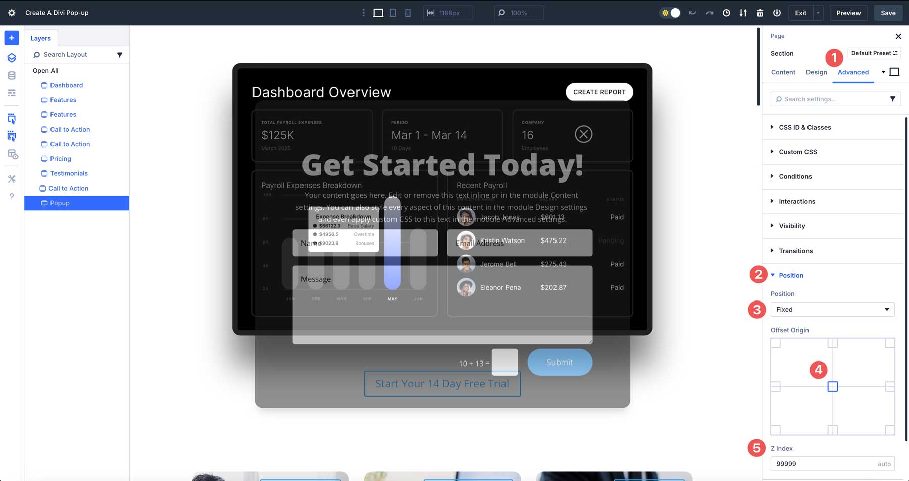 Divi 5 Interactions