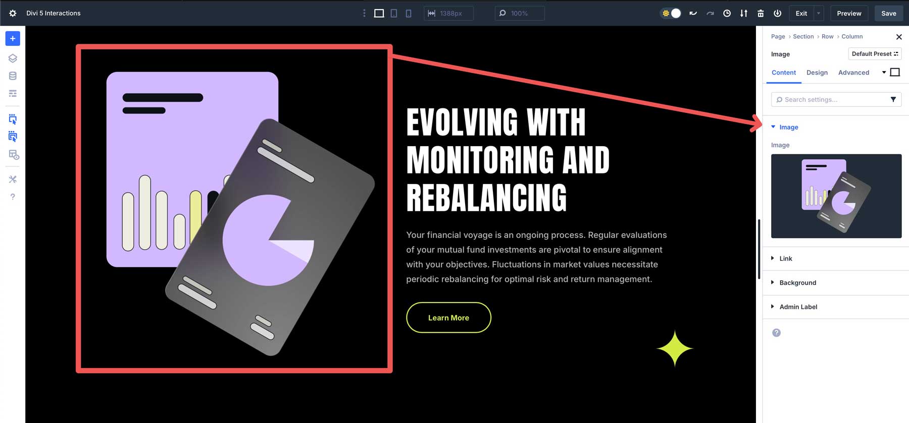 Divi 5 Interactions