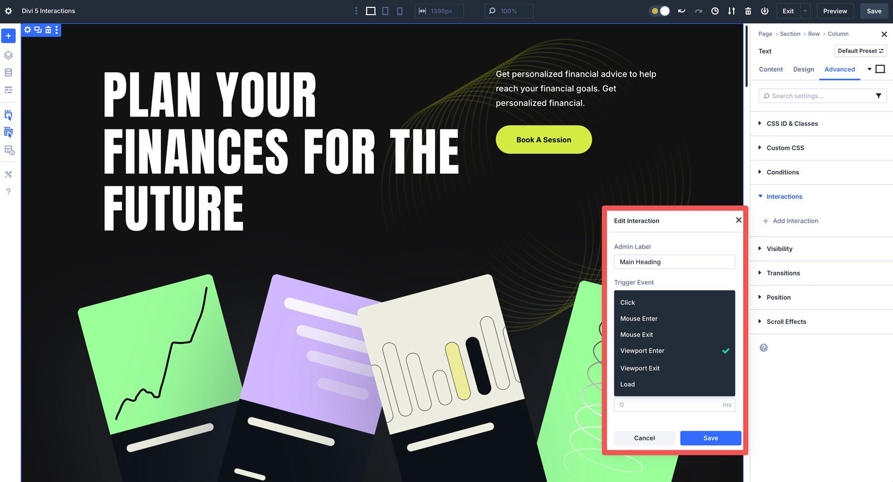 Divi 5 Interactions