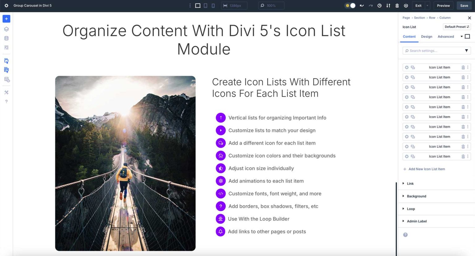 Everything You Need To Know About Divi 5's Icon List Module