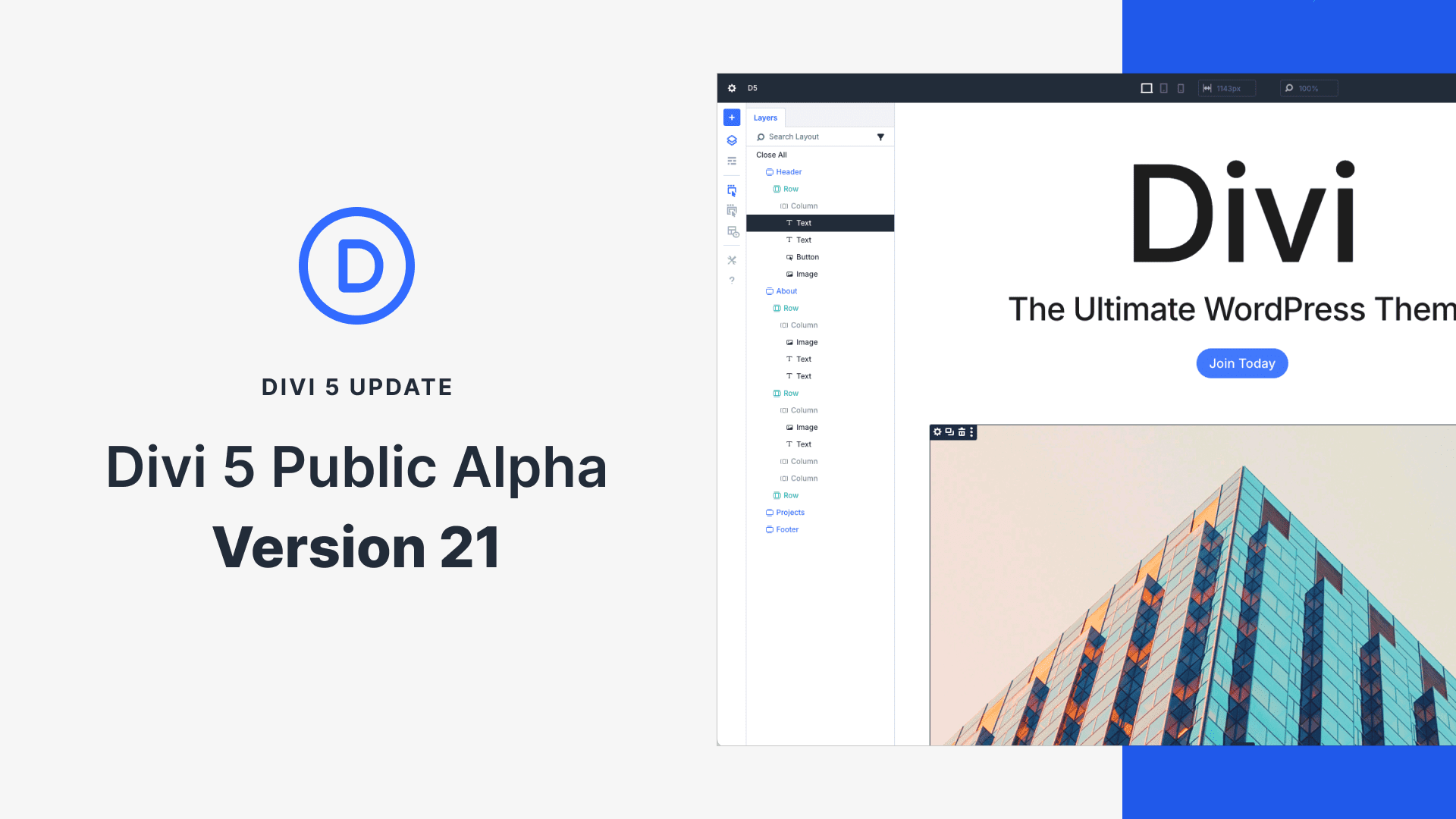 Divi 5 Public Alpha 21: New Modules!