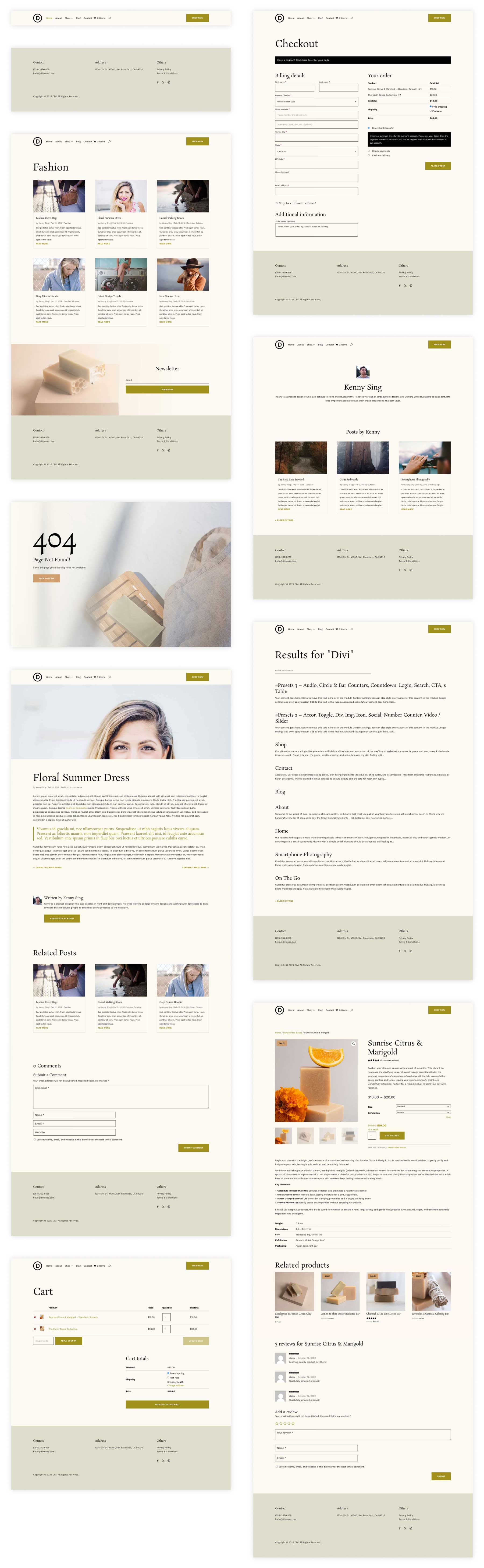 Soap starter site for Divi