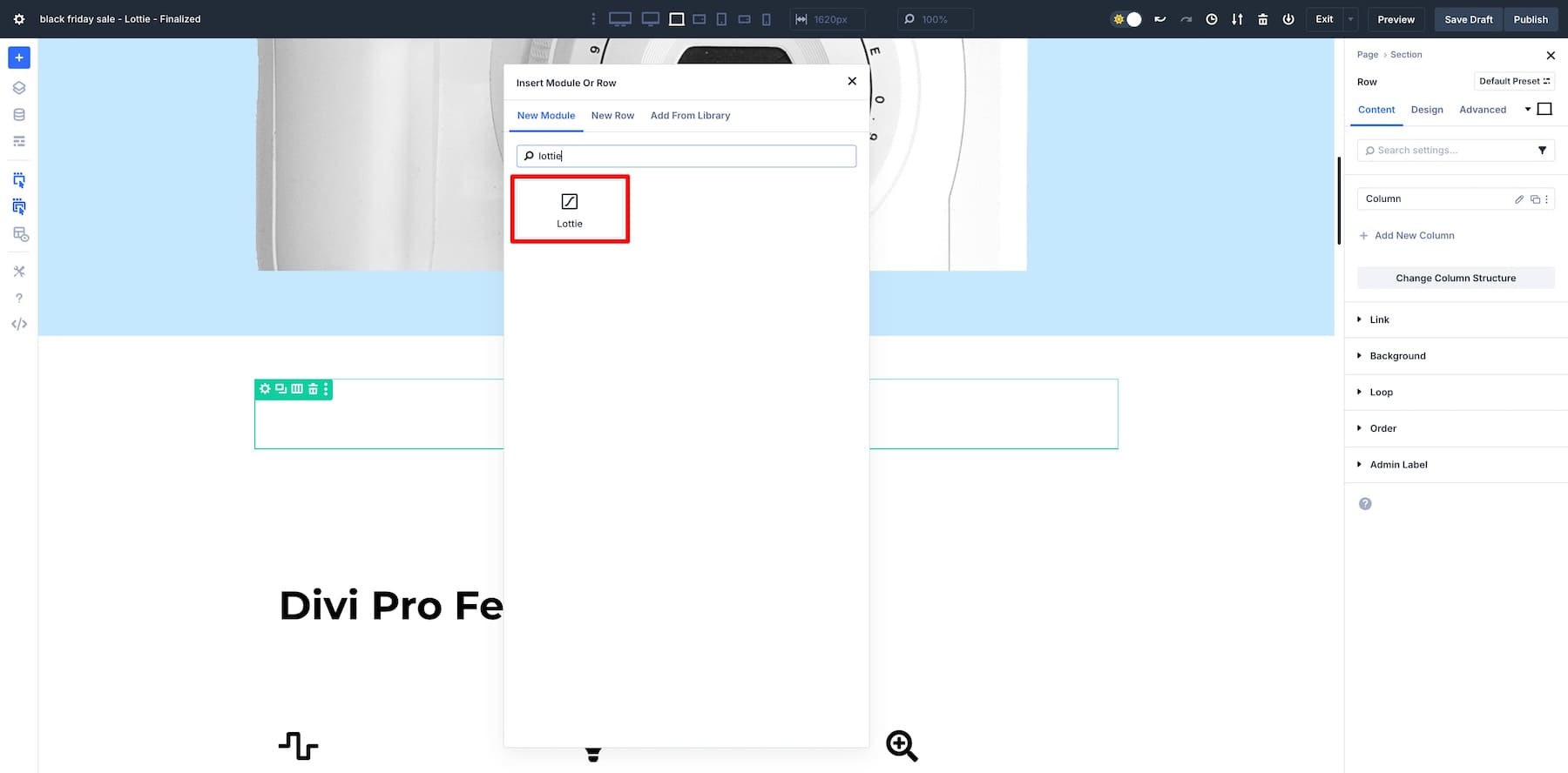 add lottie module