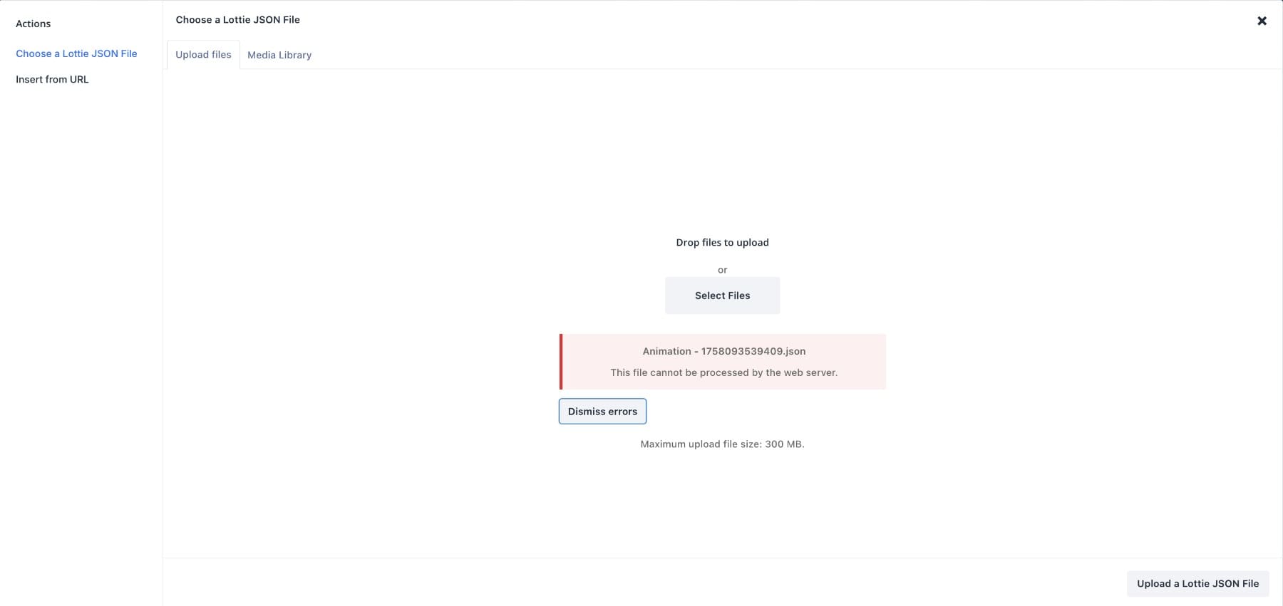 file type error