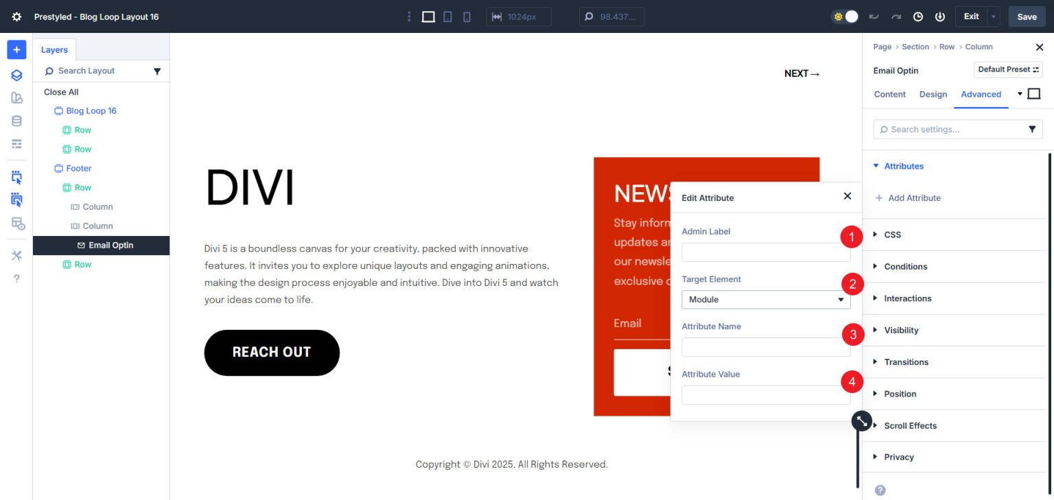 How To Add Aria Attributes To Modules In Divi 5