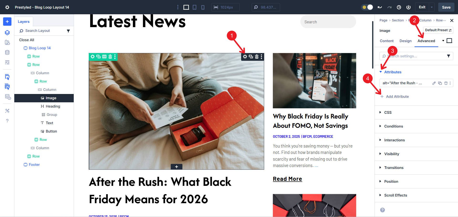 Hide Image With Aira in Hidden True with Divi