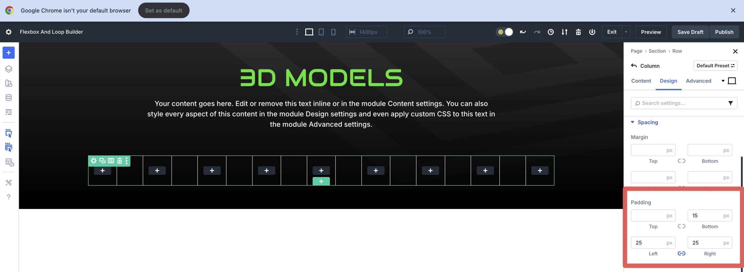 Flexbox & Loop Builder