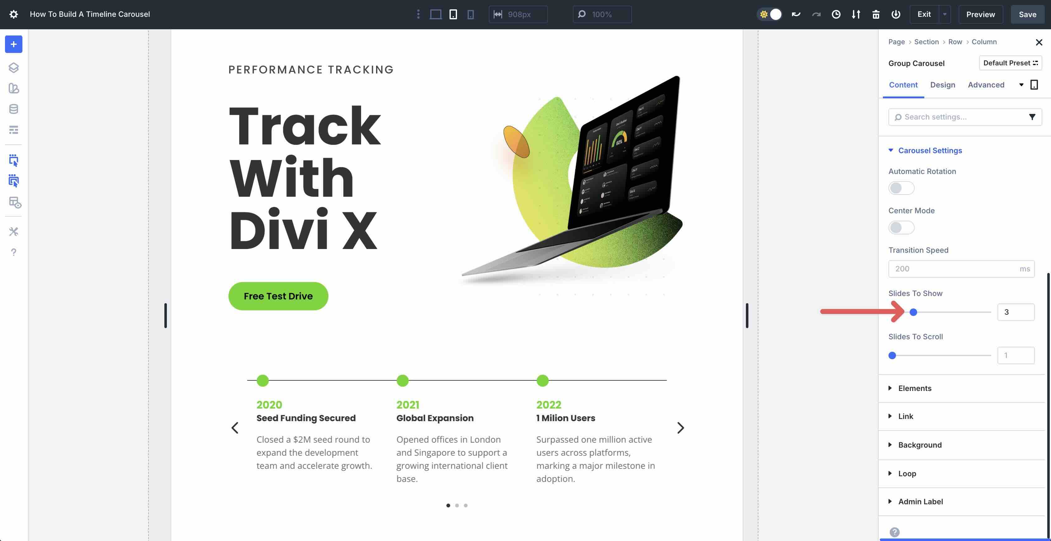 Build A Timeline Carousel With Divi 5