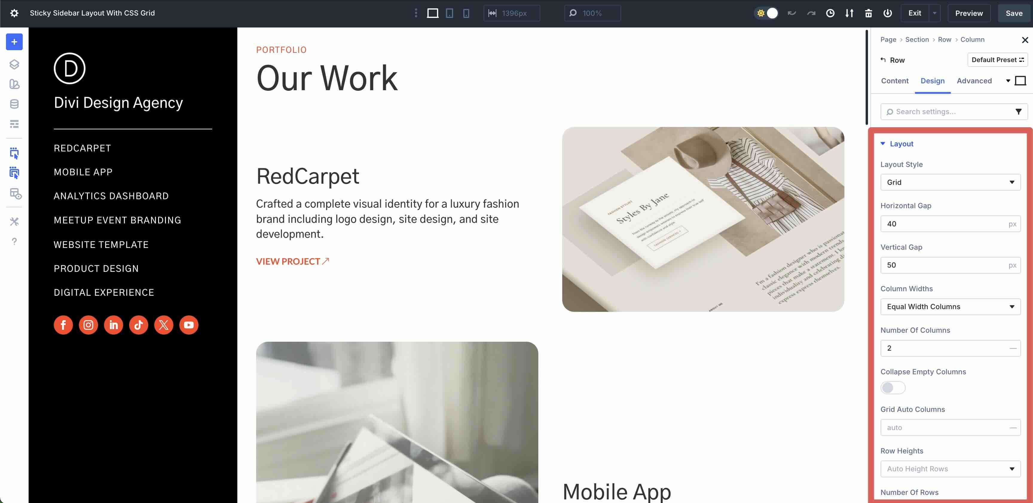 Sticky Sidebar Layout With CSS Grid