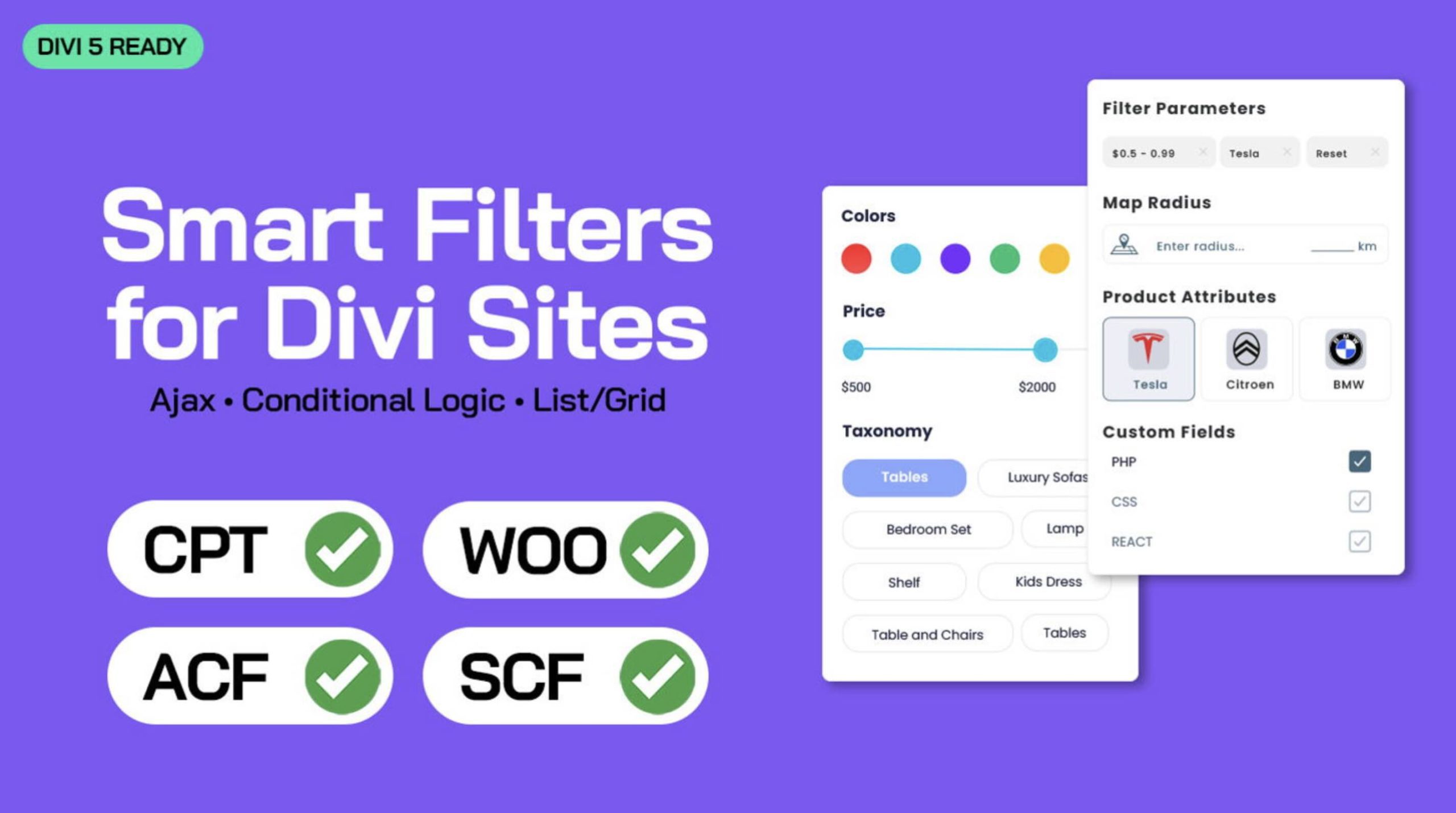 Divi Ajax Filter