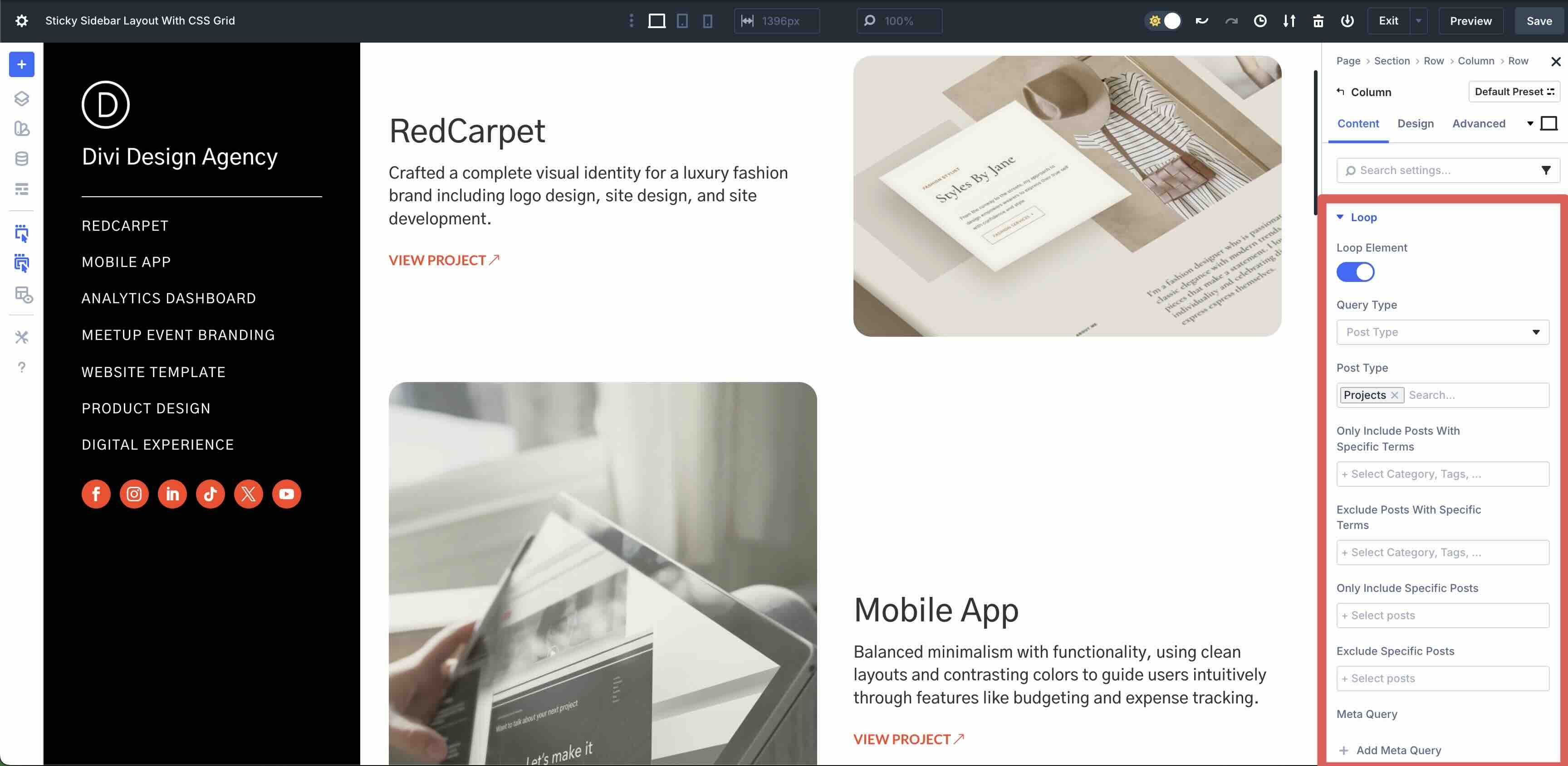 Sticky Sidebar Layout With CSS Grid