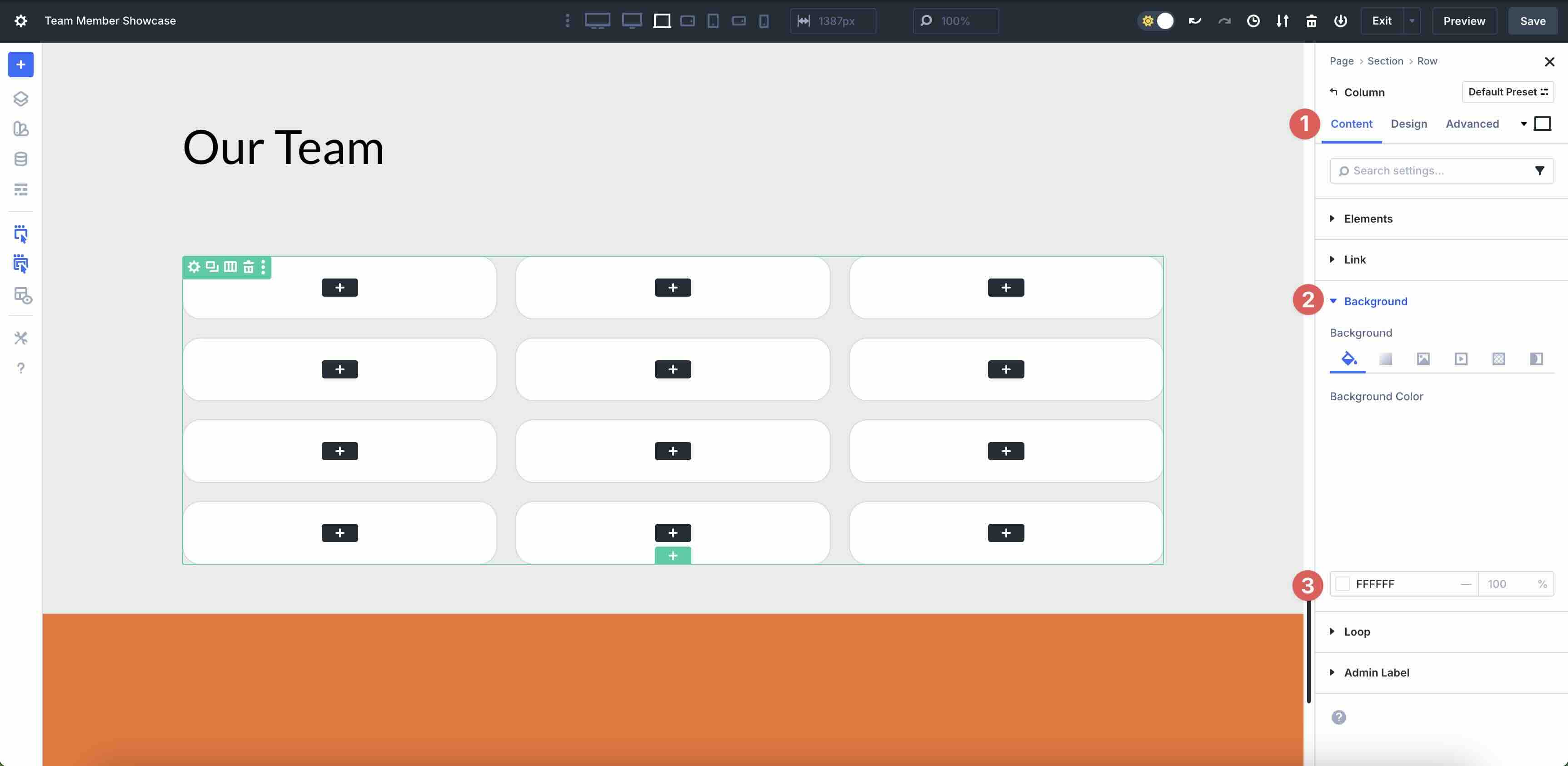 build a team directory using Loop Builder
