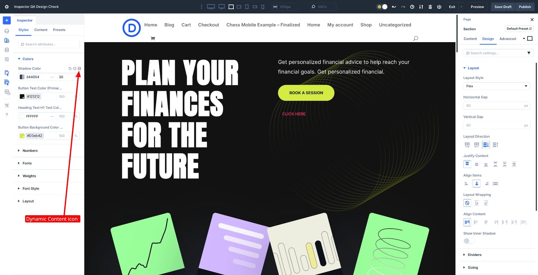 dynamic content icon