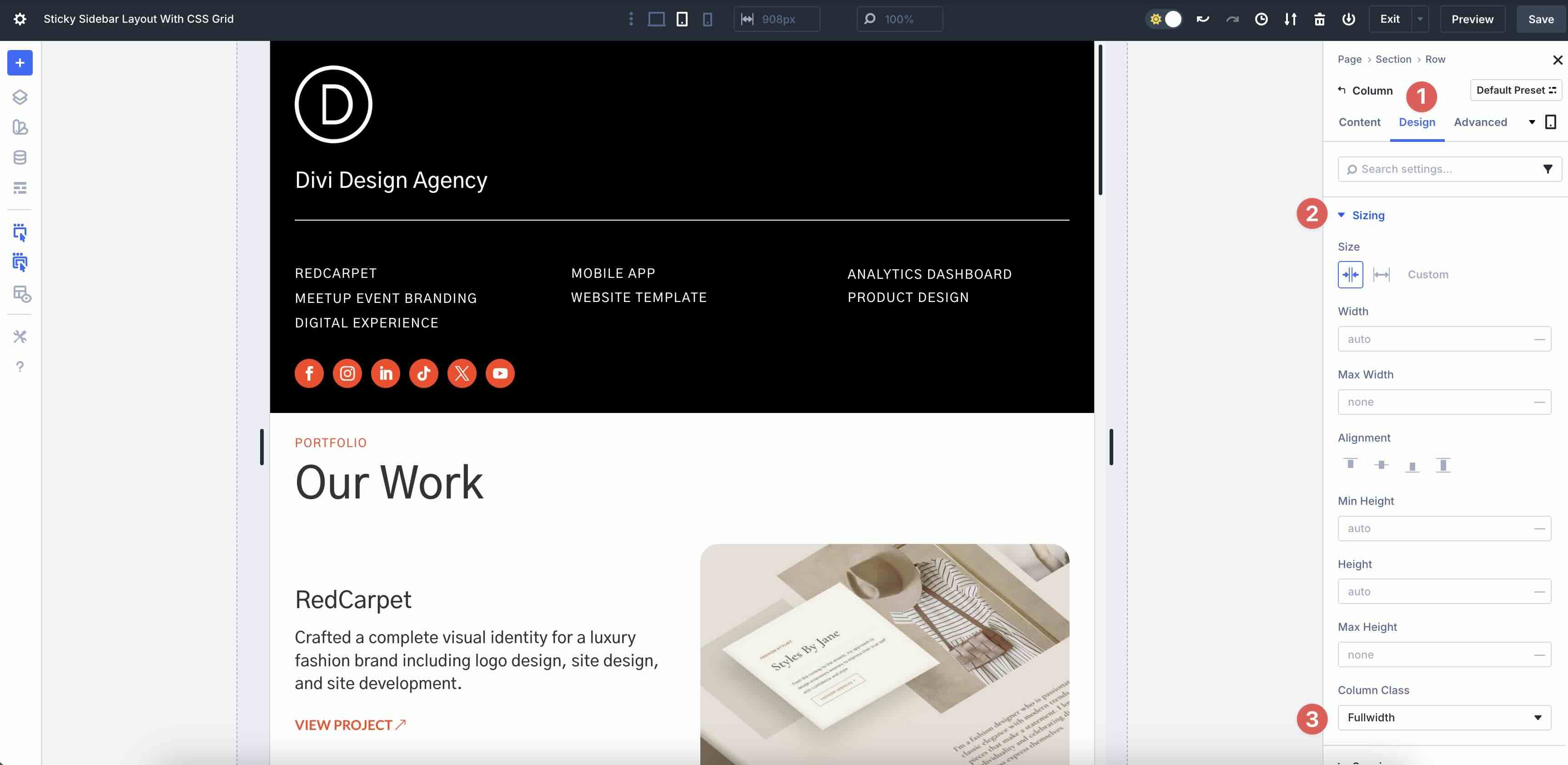 Sticky Sidebar Layout With CSS Grid