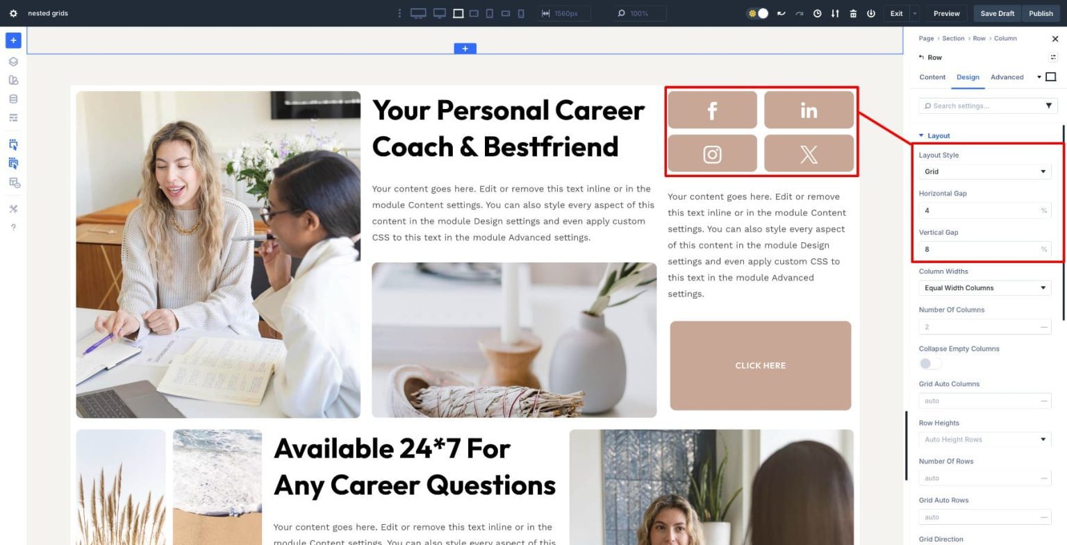 How To Create Nested Grids In Divi 5
