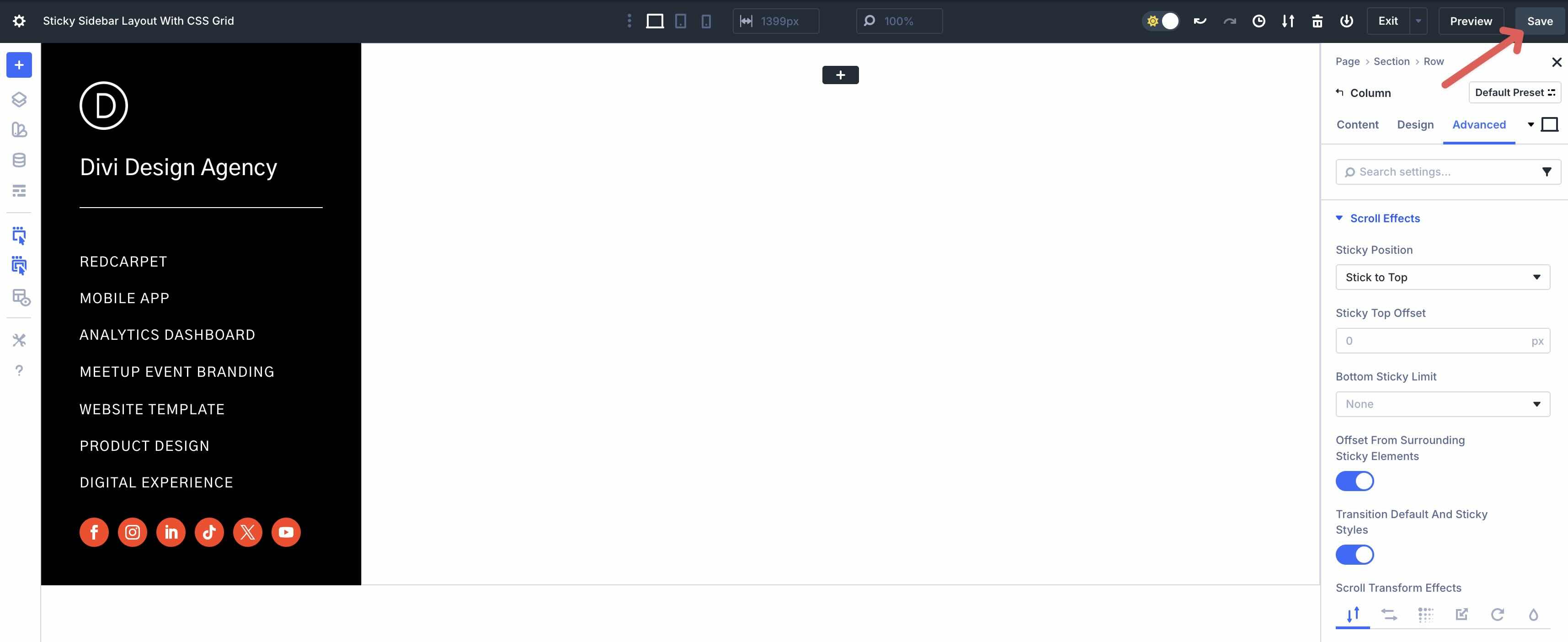 Sticky Sidebar Layout With CSS Grid