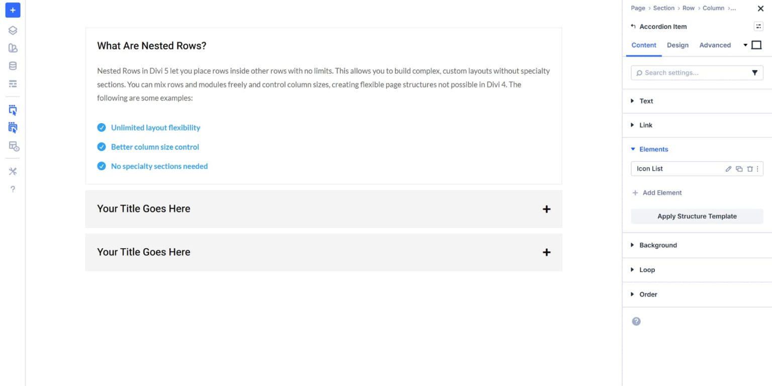 How To Create Nested FAQs With Divi 5's Nested Modules