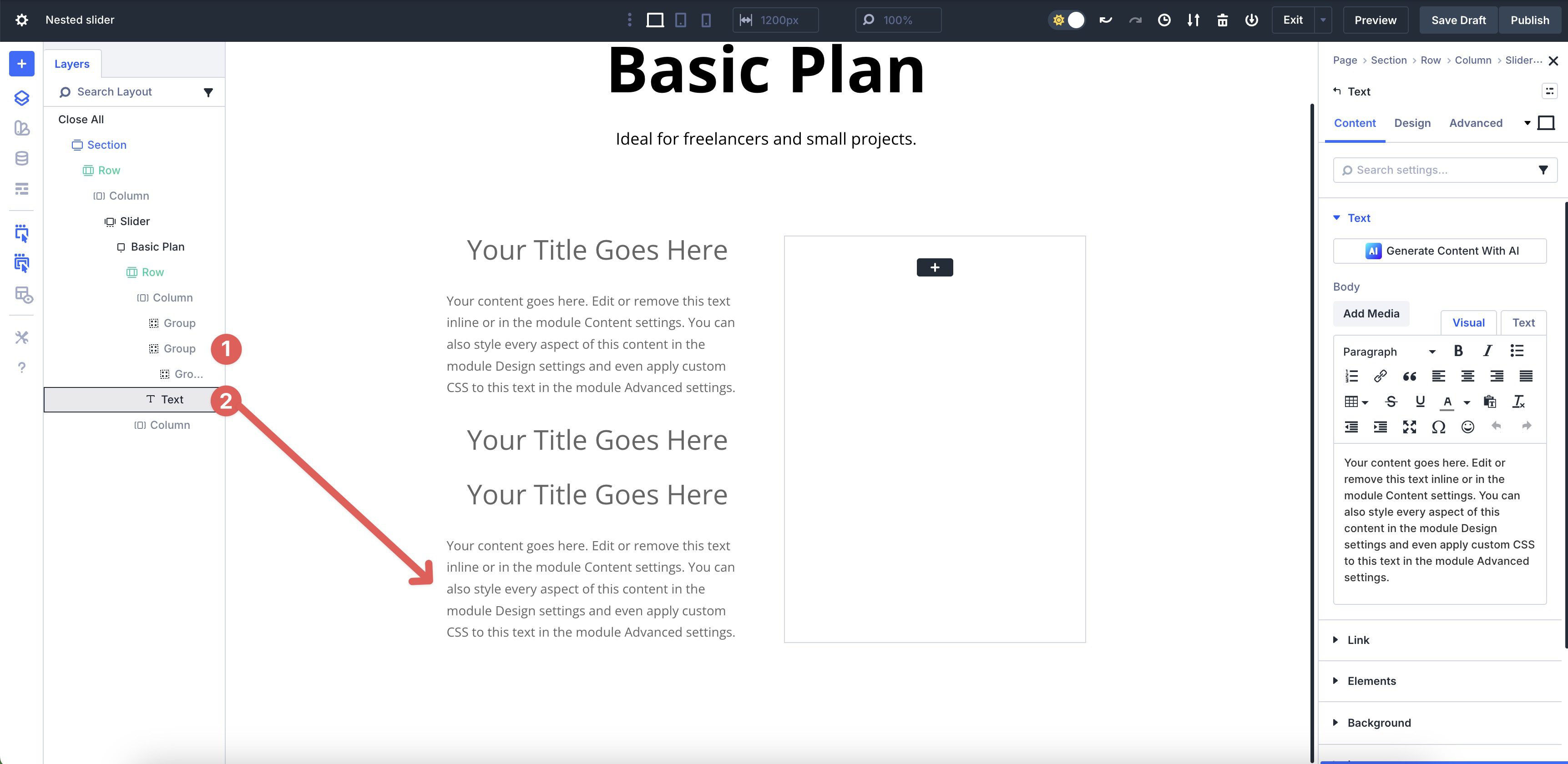 add group text module