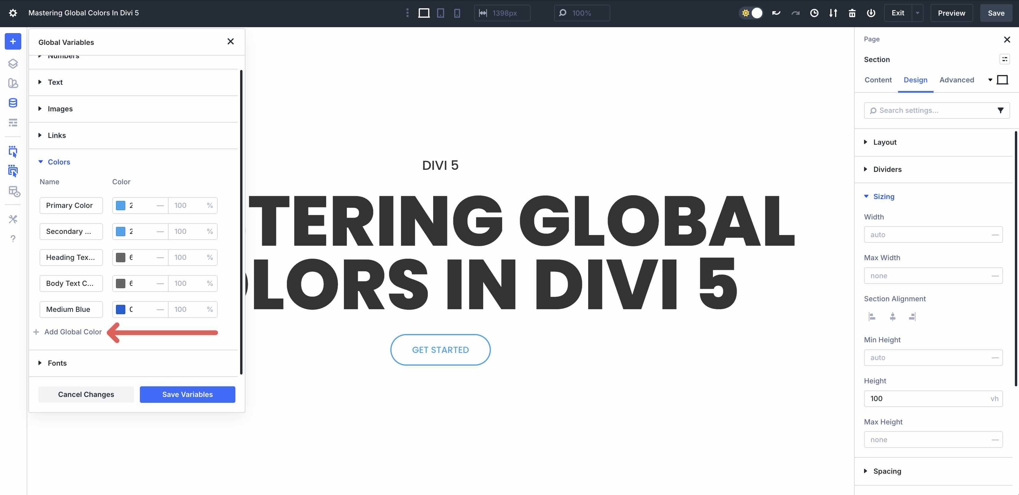 add new color variable