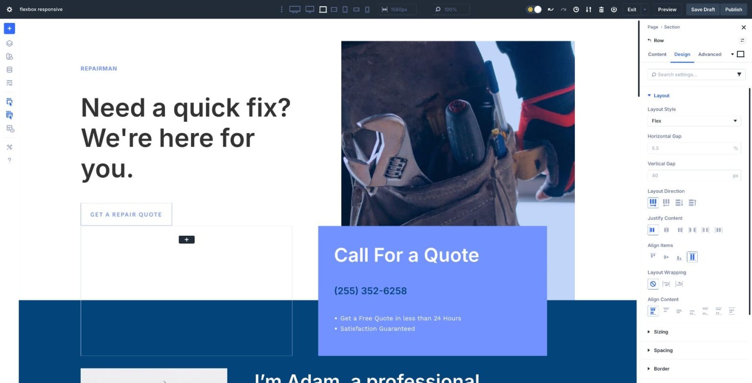 Using Divi 5's Flexbox Layout System For Responsive Web Design