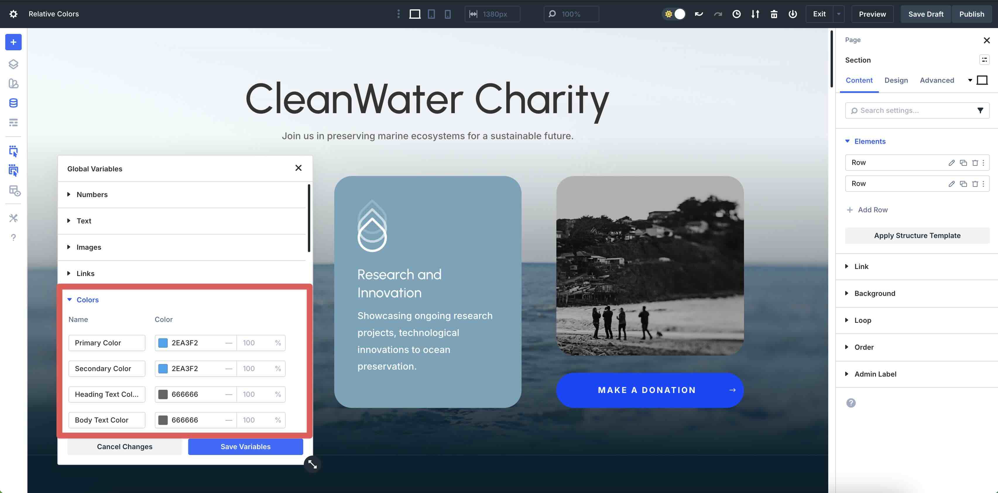 Divi 5 global colors