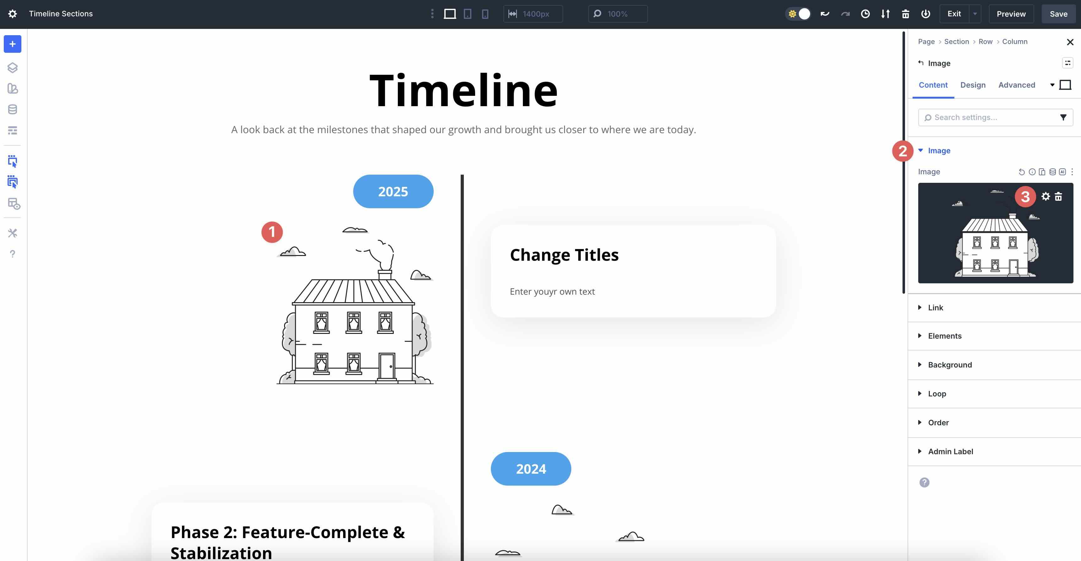 Divi 5 image settings