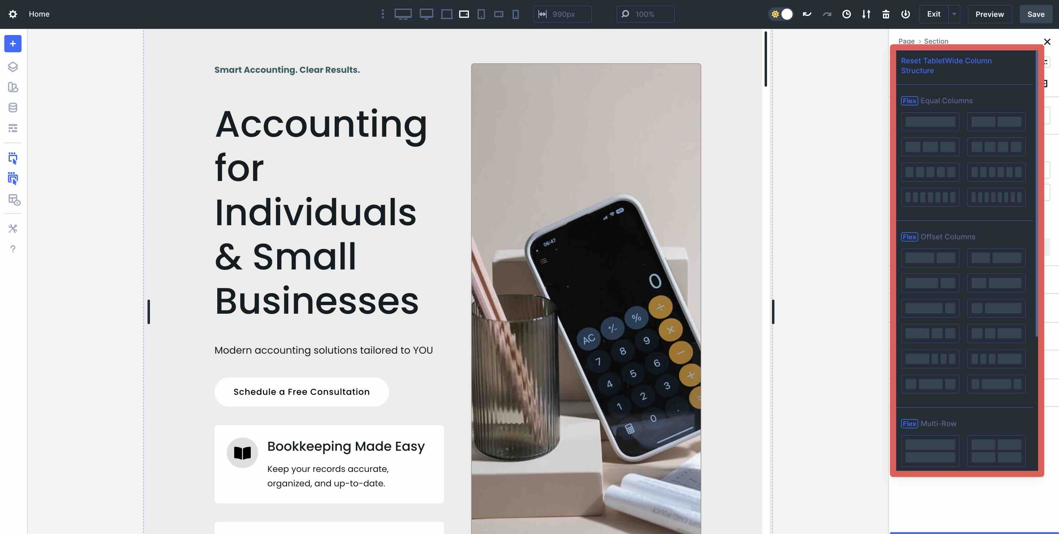 structure template options