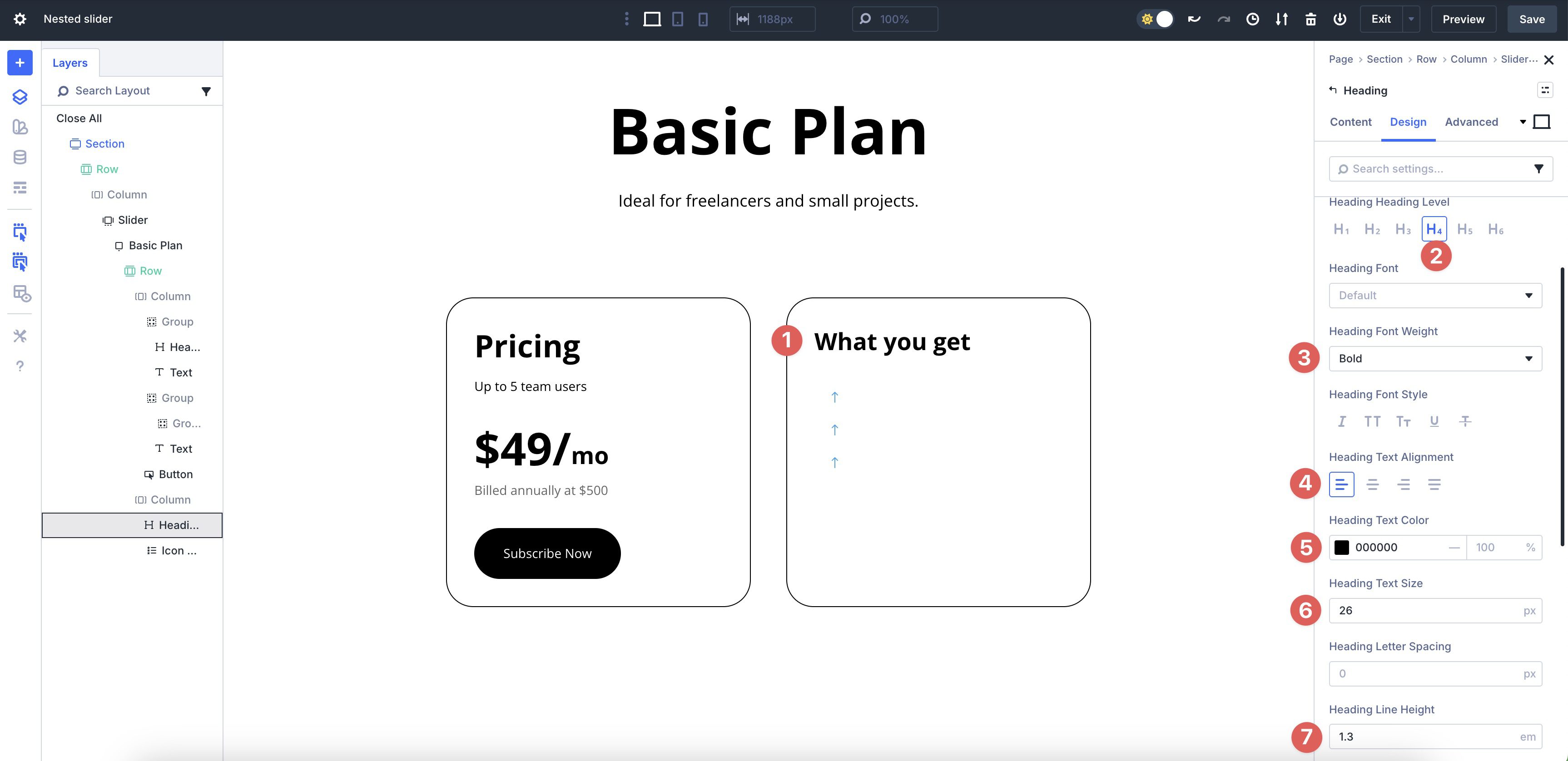 style heading module