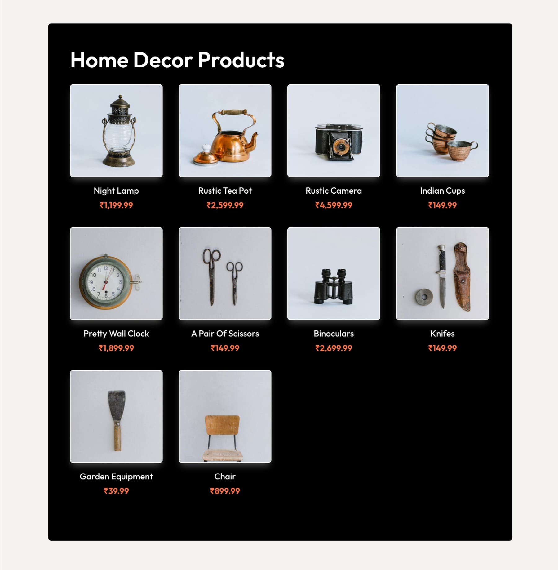 Woo Products module grid in Divi 5
