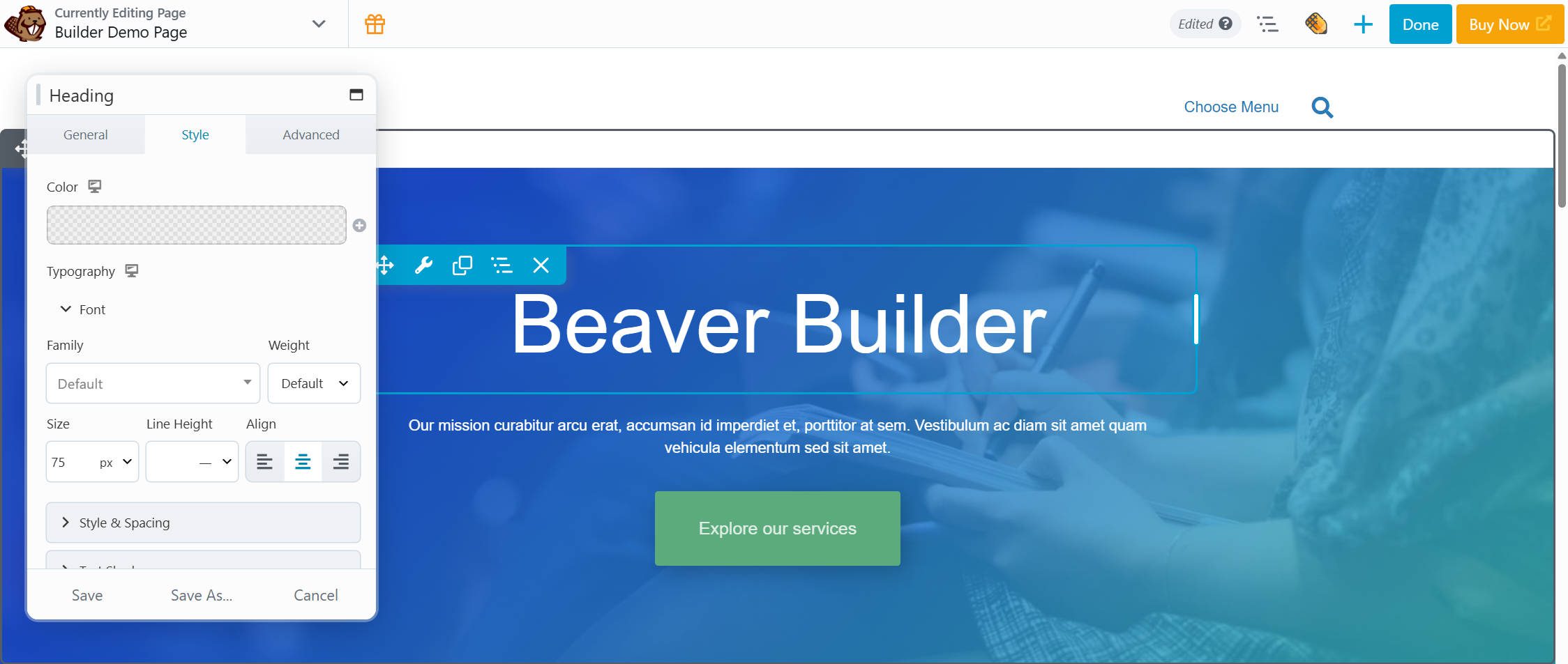 5 Best WordPress Page Builders in 2026 (Expert Picks) 6 Beaver Builder Page Builder Editor Example