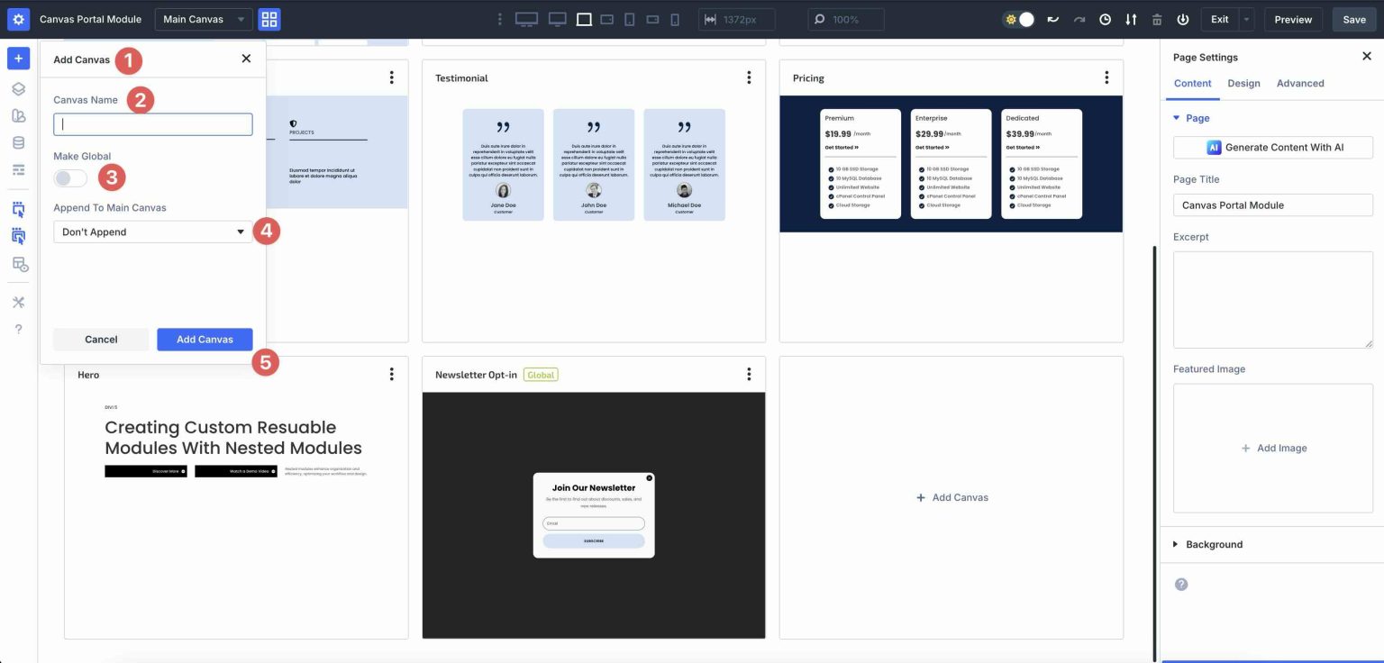 Everything You Need To Know About The Canvas Portal Module In Divi 5