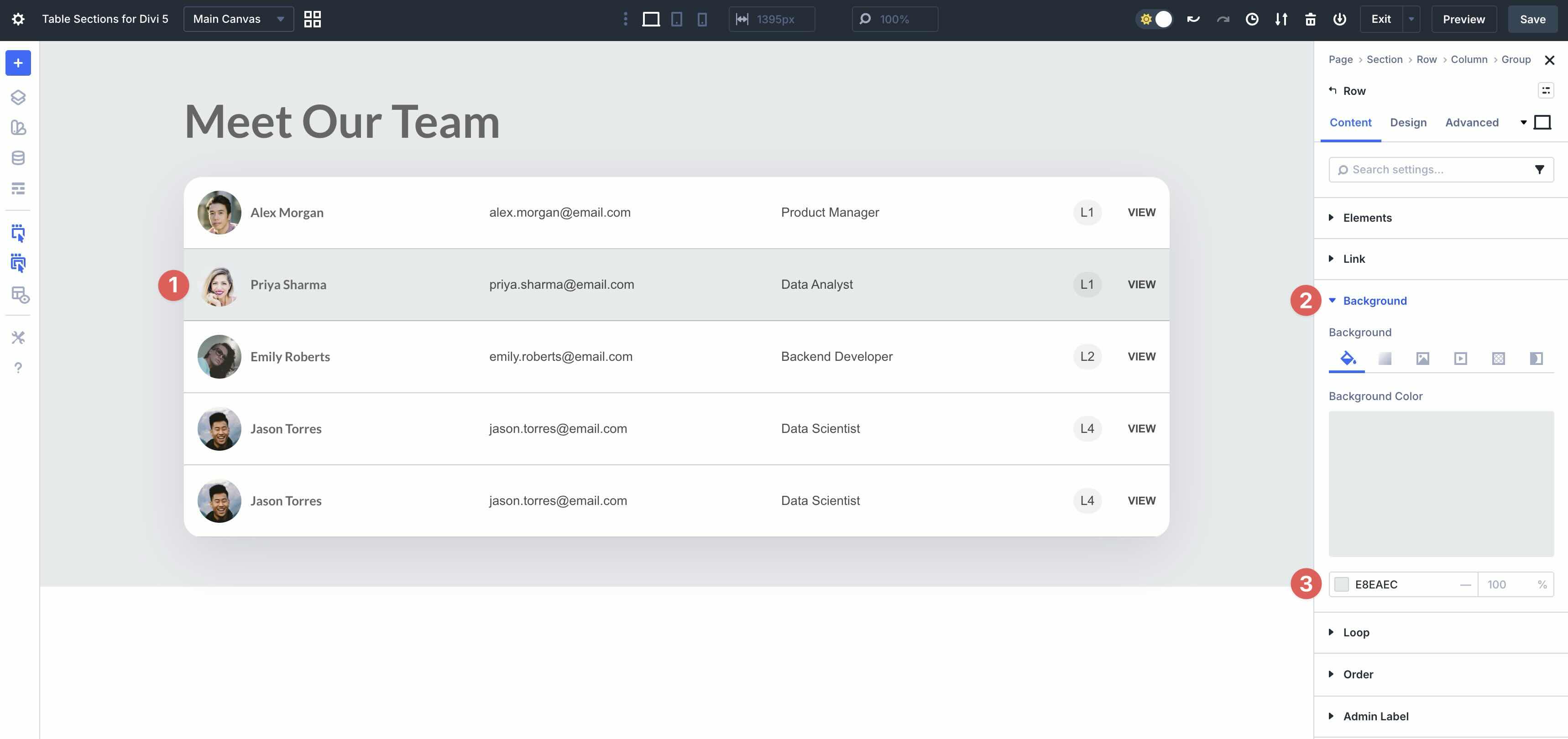 style backgrounds in Divi 5