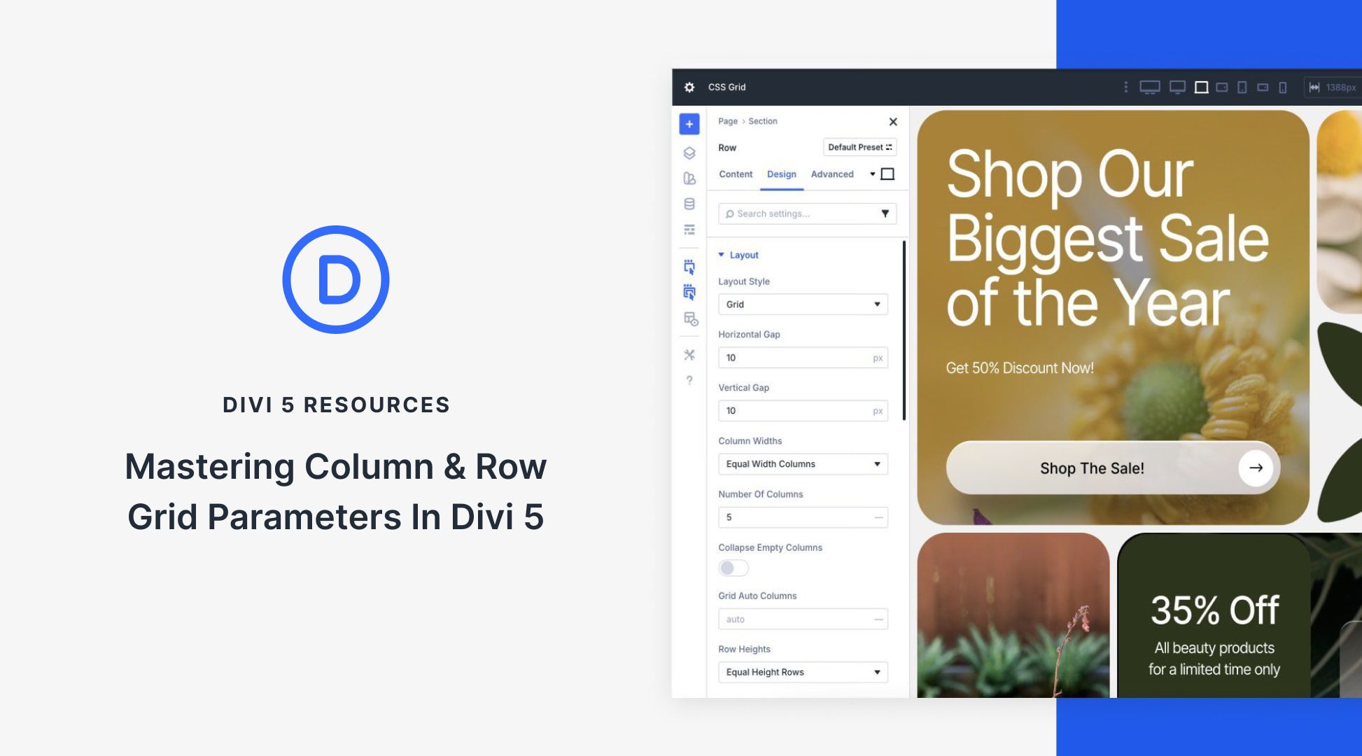 Mastering Column & Row Grid Parameters In Divi 5