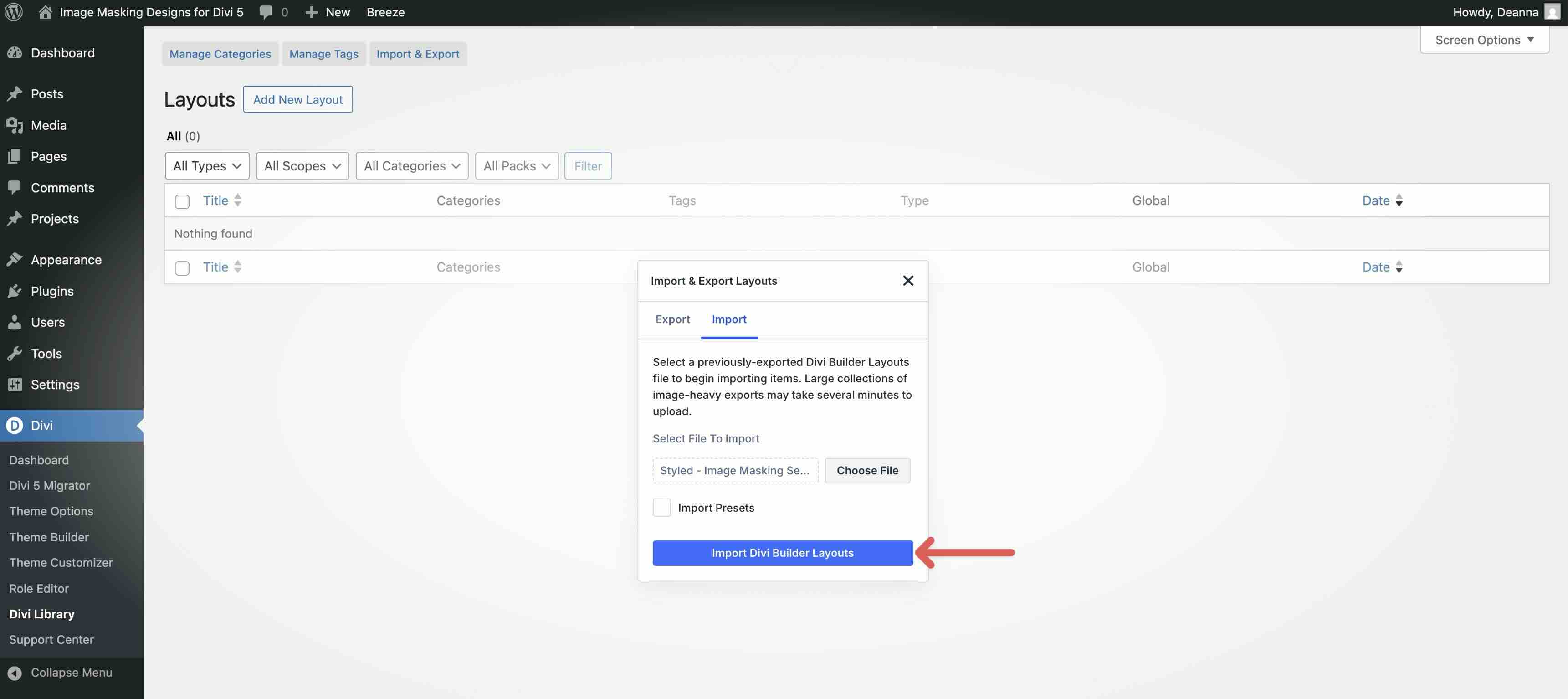 image masking designs for Divi 5