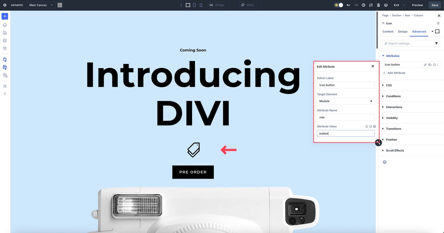 How To Add Semantic Roles To Elements In Divi 5