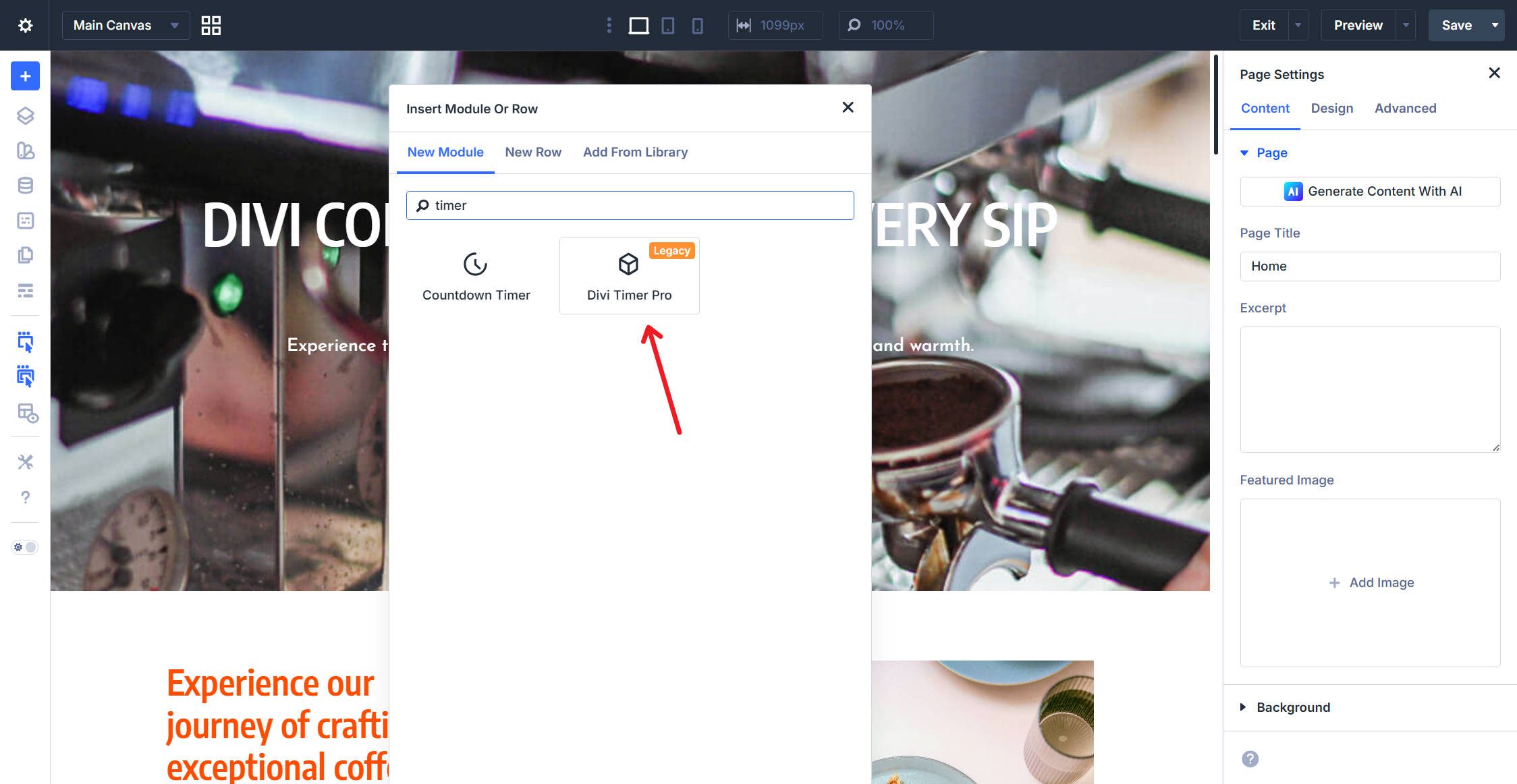Legacy Modules are Shown As Such in the Module Picker