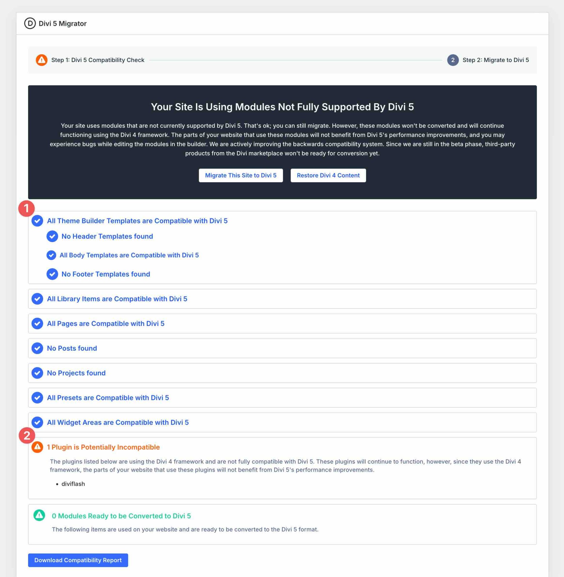Compatible Images For Download Backward Compatibility In Divi 5: What To Expect