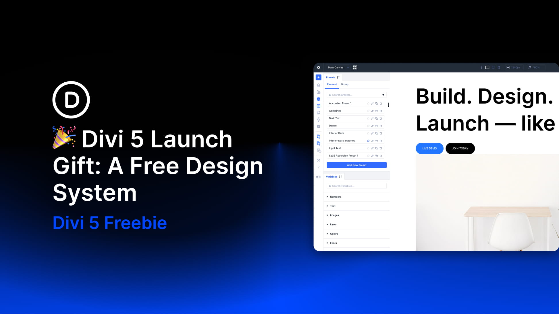🎉 Divi 5 Launch Gift: A Free Design System (Download Now!)