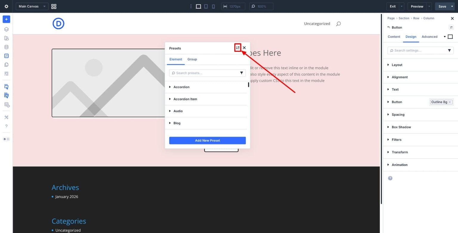 How Import & Export Presets In Divi 5