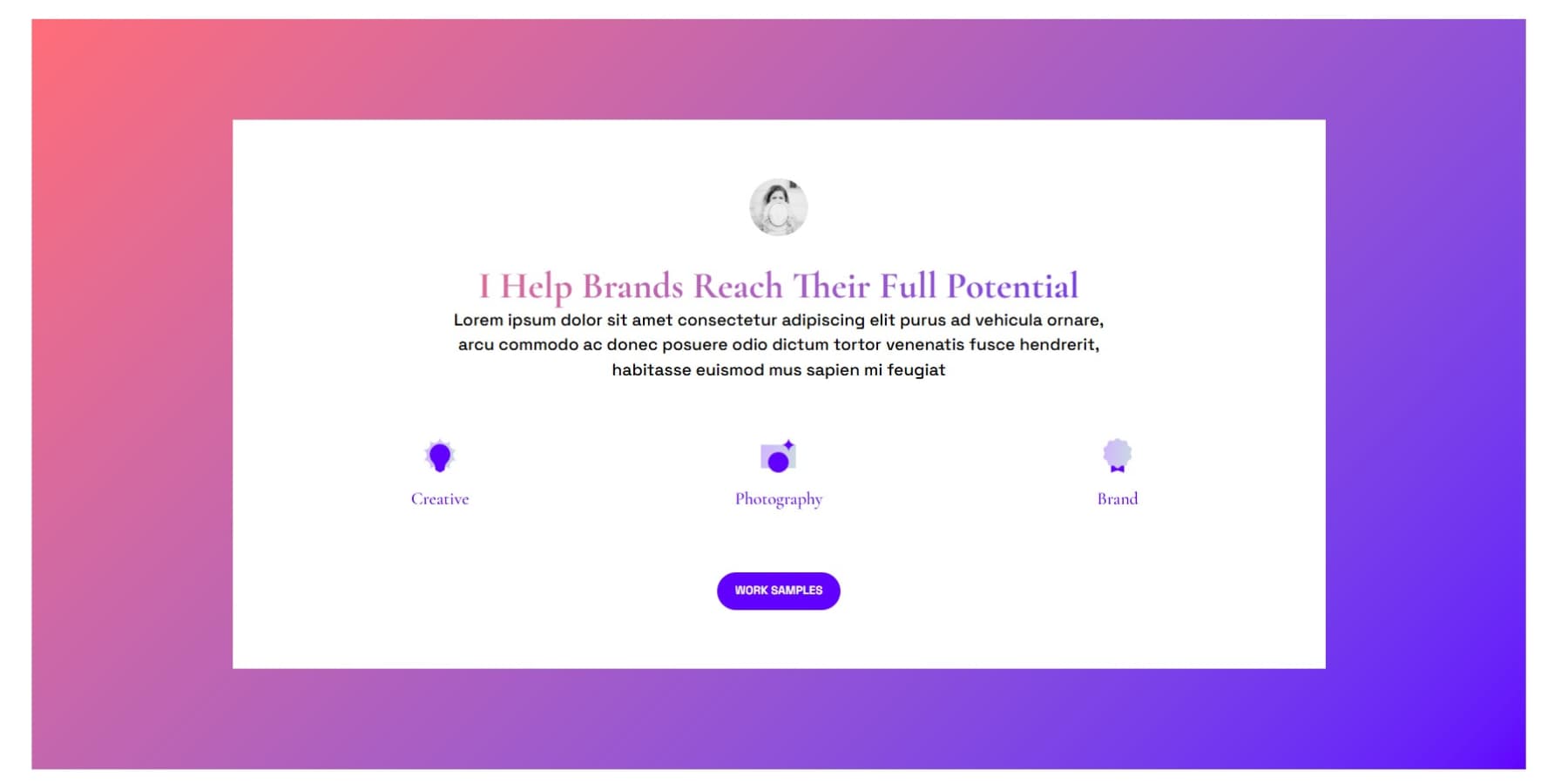 Example of masked text in Divi 5
